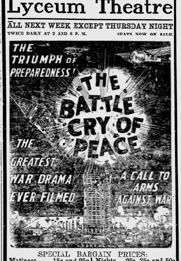 The Battle Cry of Peace poster