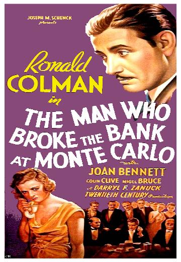 The Man Who Broke the Bank at Monte Carlo poster