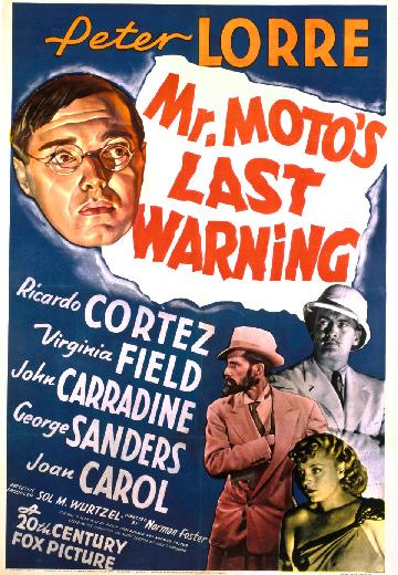 Mr. Moto's Last Warning poster