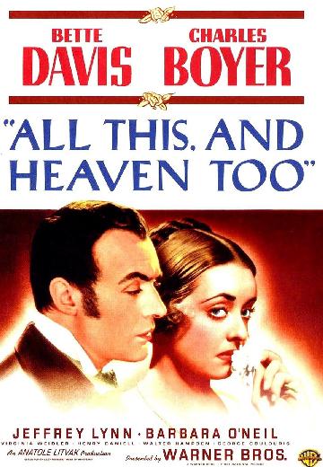 All This and Heaven Too poster