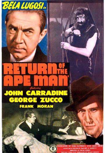 Return of the Ape Man poster