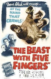 The Beast With Five Fingers poster