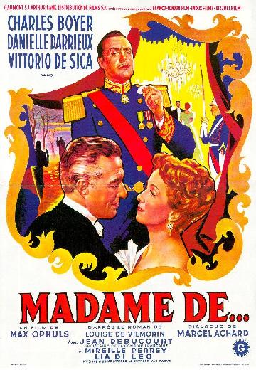 The Earrings of Madame De ... poster