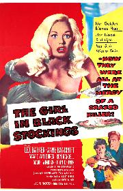 The Girl in Black Stockings poster