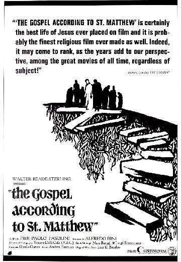 The Gospel According to St. Matthew poster