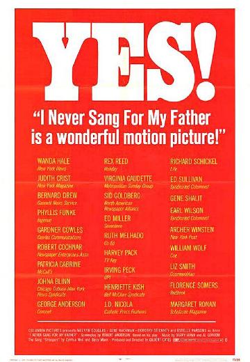 I Never Sang for My Father poster